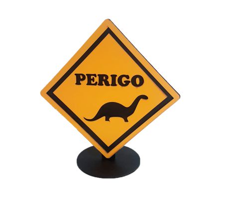Dinossauros -Placa perigo 1